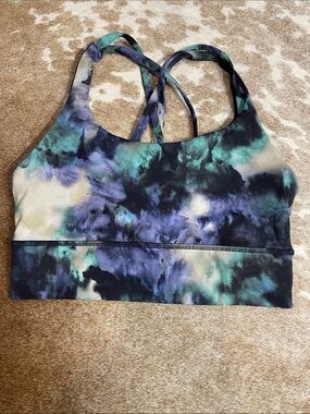 lululemon athletica Tie-Dye Green Black Purple White Sports Bra